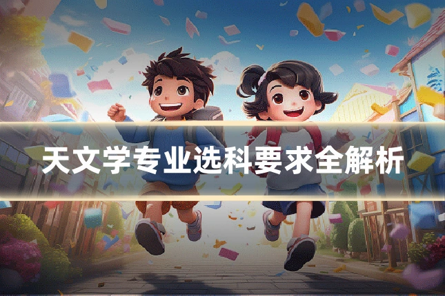 天文学专业选科要求全解析