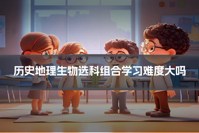 历史地理生物选科组合学习难度大吗