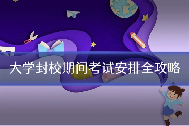 大学封校期间考试安排全攻略