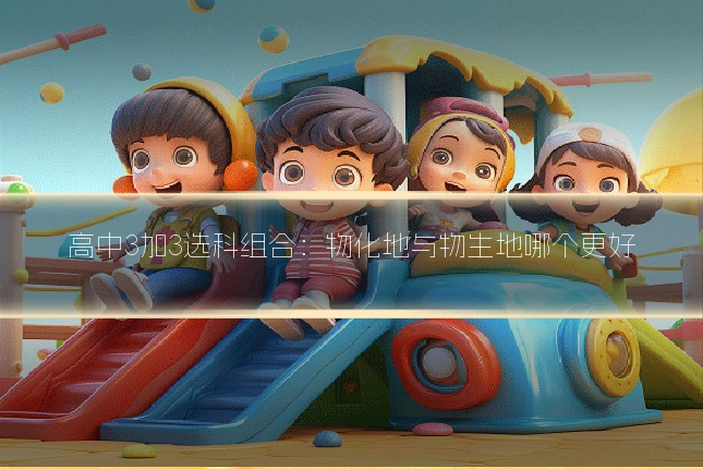 高中3加3选科组合:物化地与物生地哪个更好