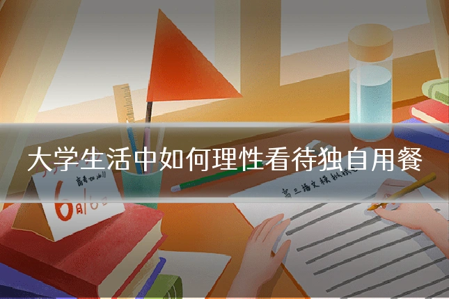 大学生活中如何理性看待独自用餐