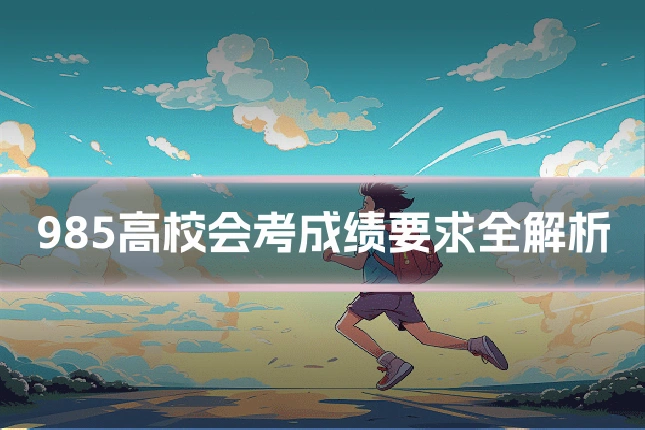 985高校会考成绩要求全解析