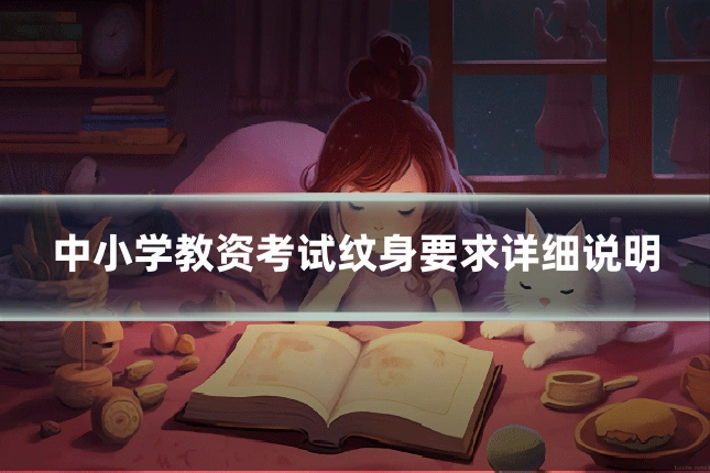 中小学教资考试纹身要求详细说明
