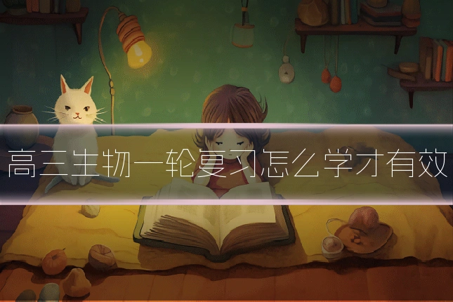 高三生物一轮复习怎么学才有效