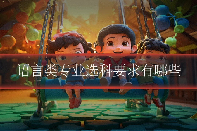语言类专业选科要求有哪些