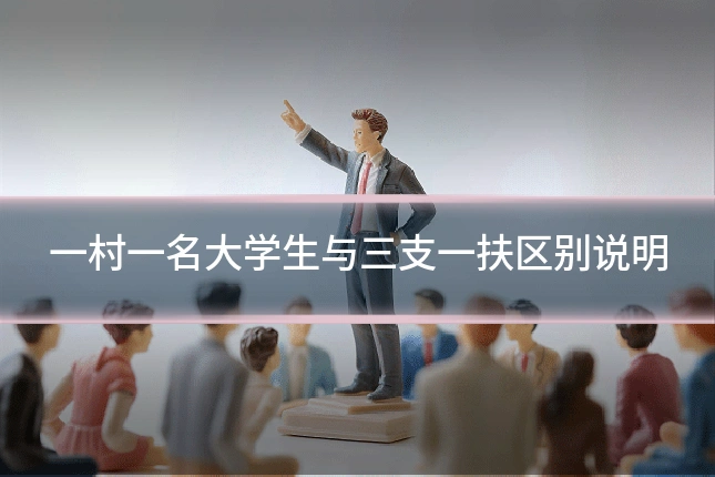 一村一名大学生与三支一扶区别说明