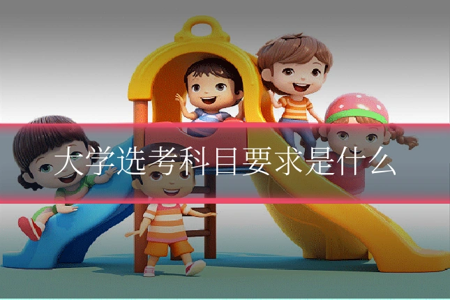 大学选考科目要求是什么