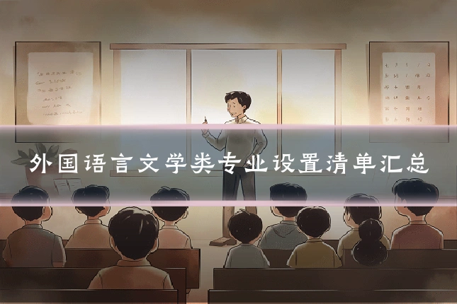 外国语言文学类专业设置清单汇总