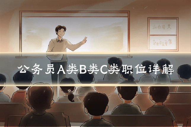 公务员A类B类C类职位详解