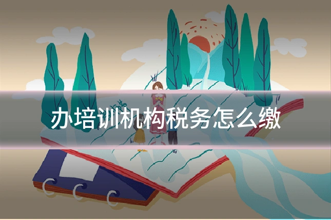 办培训机构税务怎么缴