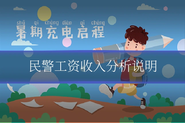 民警工资收入分析说明