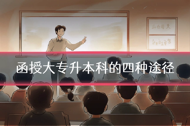 函授大专升本科的四种途径