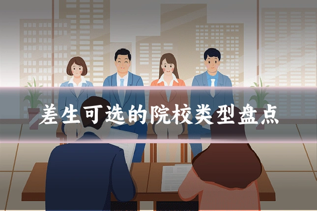差生可选的院校类型盘点