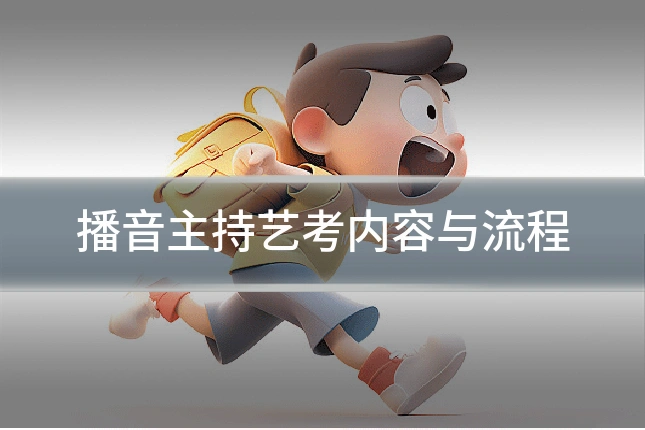 播音主持艺考内容与流程