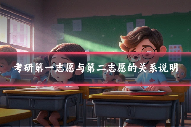 考研第一志愿与第二志愿的关系说明