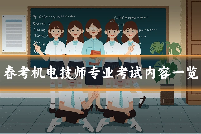 春考机电技师专业考试内容一览