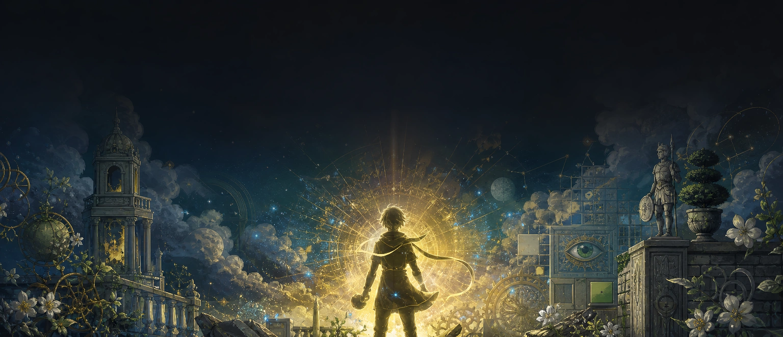 画中世界手绘场景与隐藏线索