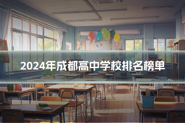 2024年成都高中学校排名榜单