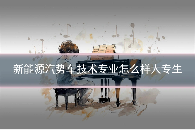 新能源汽势车技术专业怎么样大专生