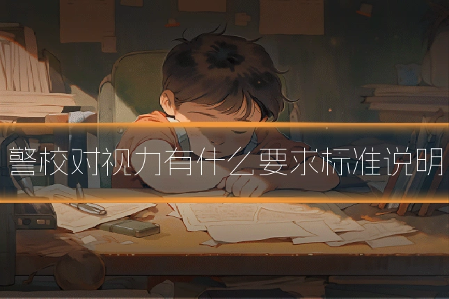 警校对视力有什么要求标准说明