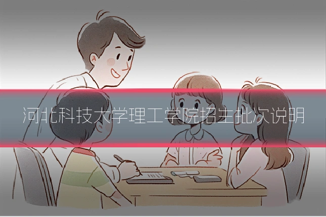 河北科技大学理工学院招生批次说明