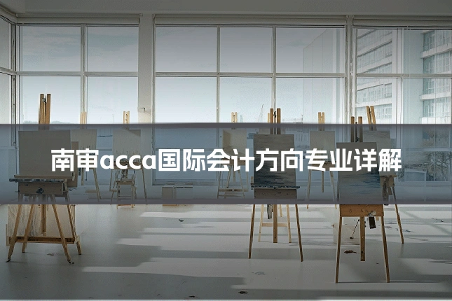 南审acca国际会计方向专业详解