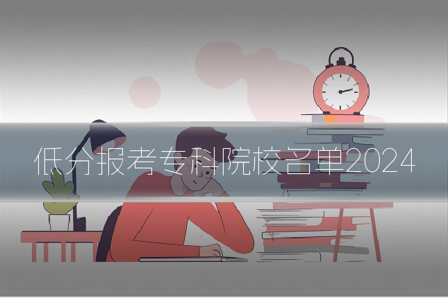 低分报考专科院校名单2024