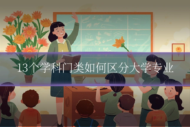 13个学科门类如何区分大学专业