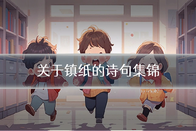 关于镇纸的诗句集锦