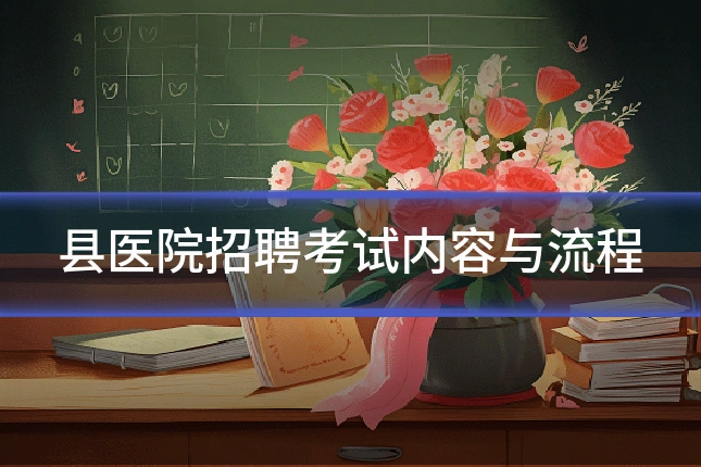 县医院招聘考试内容与流程