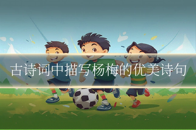 古诗词中描写杨梅的优美诗句