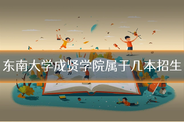 东南大学成贤学院属于几本招生