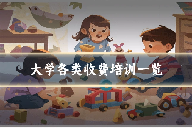 大学各类收费培训一览