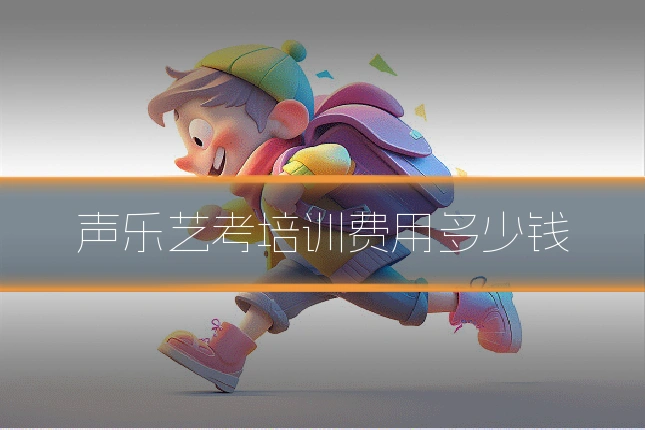 声乐艺考培训费用多少钱