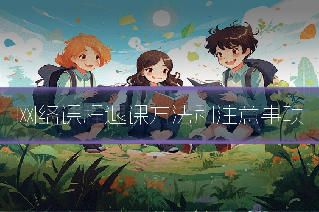 网络课程退课方法和注意事项