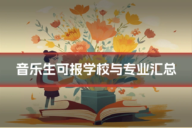 音乐生可报学校与专业汇总