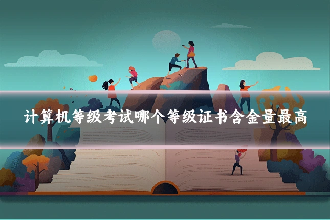 计算机等级考试哪个等级证书含金量最高