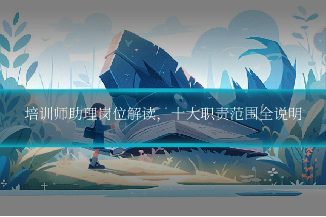 培训师助理岗位解读,十大职责范围全说明