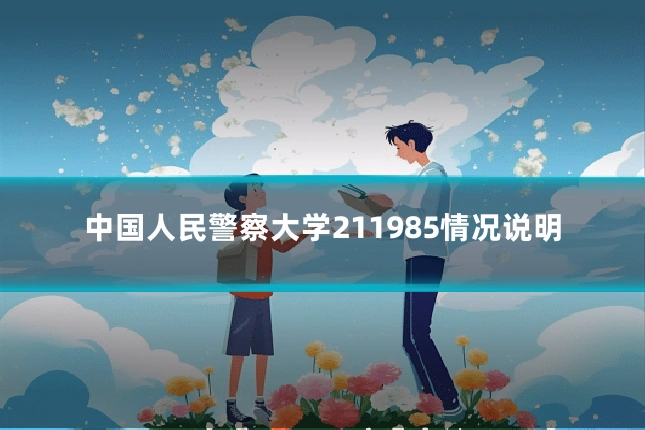 中国人民警察大学211985情况说明