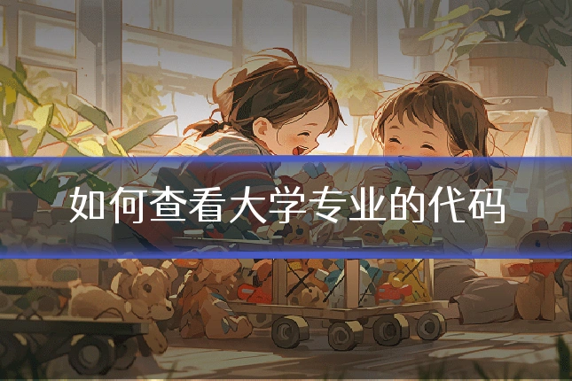 如何查看大学专业的代码