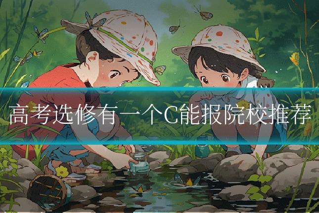 高考选修有一个C能报院校推荐