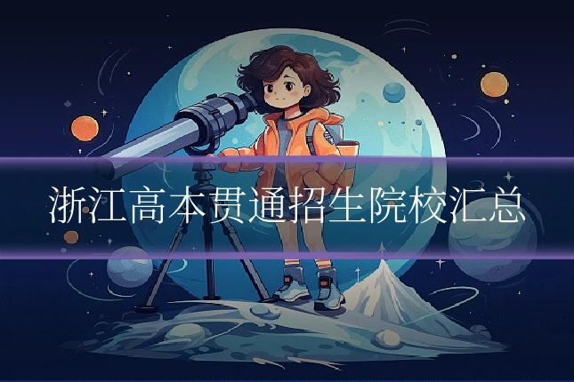 浙江高本贯通招生院校汇总
