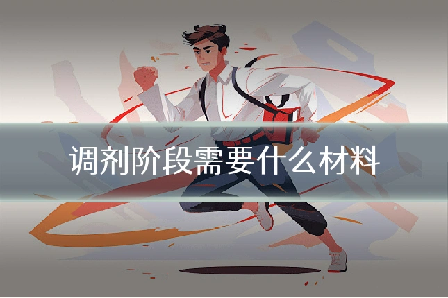 调剂阶段需要什么材料