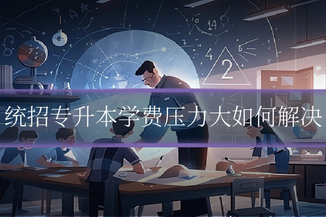 统招专升本学费压力大如何解决