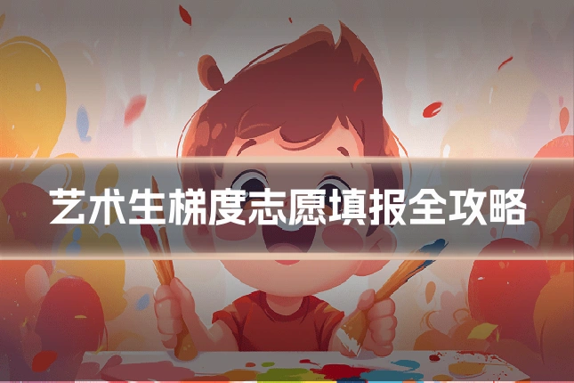 艺术生梯度志愿填报全攻略