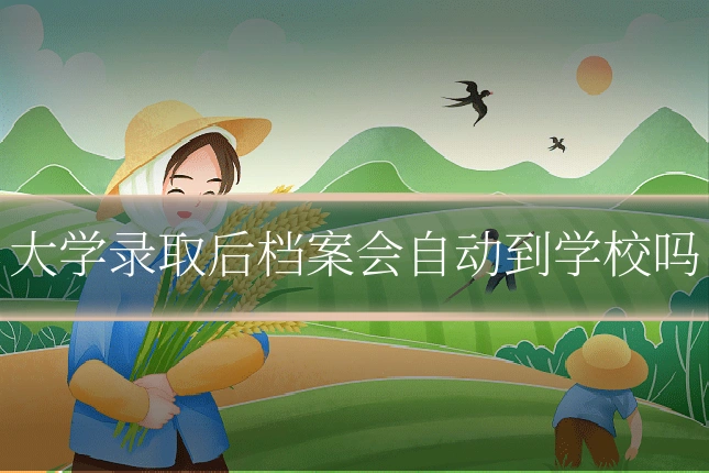 大学录取后档案会自动到学校吗