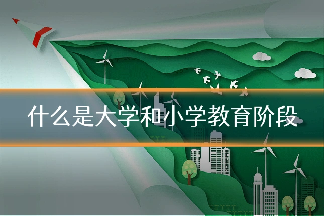 什么是大学和小学教育阶段