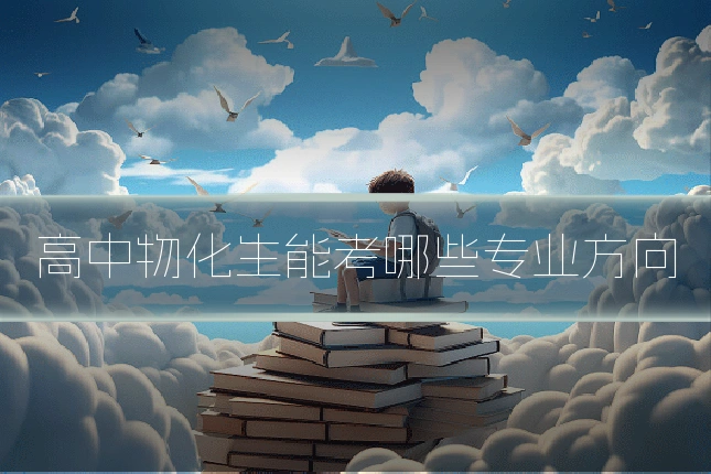 高中物化生能考哪些专业方向