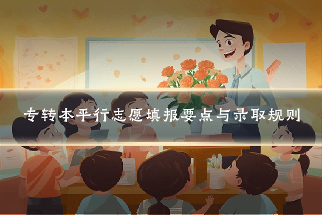 专转本平行志愿填报要点与录取规则