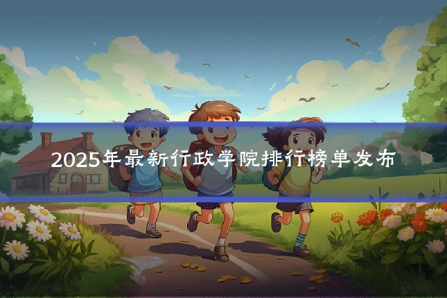 2025年最新行政学院排行榜单发布